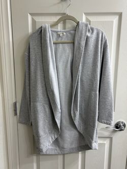 Max Studio Grey hooded Cardigan