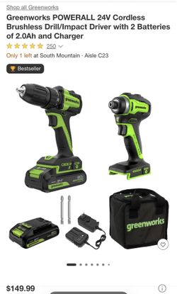 Greenworks Drill/Impact Driver