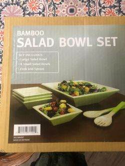 Bamboo Salad bowl set