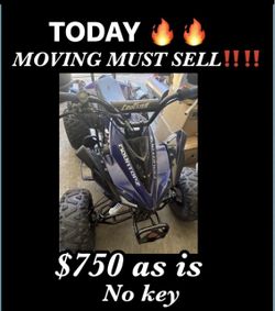 Mountopz Atv 4 wheeler Moving Must sell