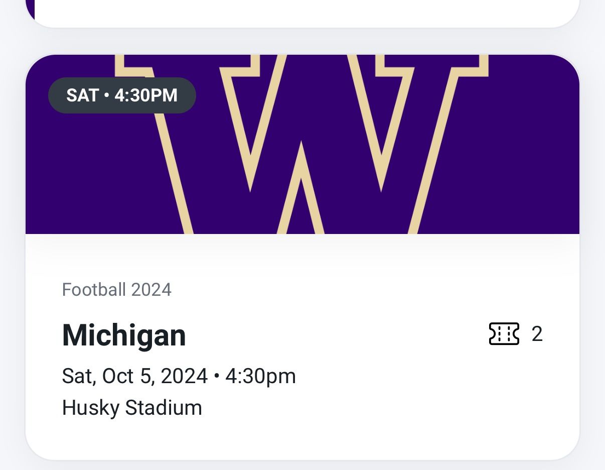Huskies vs Michigan