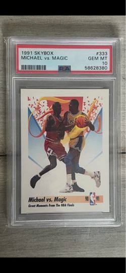 Michael Jordan / Magic Johnson Trading Card PSA 10 Certified