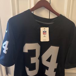 Bo Jackson #34 Las Vegas Raiders Nike Vapor F.U.S.E. Limited Jersey - Black authentic men’s size medium