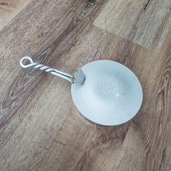 Vintage B W Buenilum Hand Wrought Aluminum Silent Butler With Lid 1950 Era

