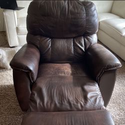 La-z-boy Recliner Genuine Leather Chair 