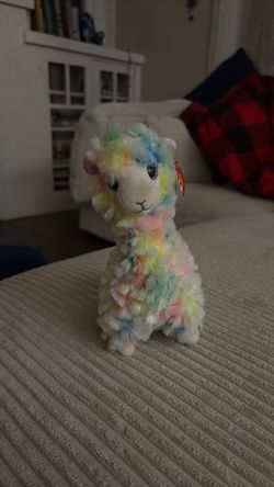 Alpaca TY multicolor plushie