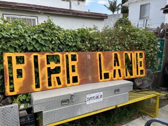 Fire Lane Stencil