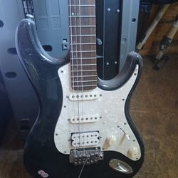 Used Mitchell TD400 S Type Electric Guitar Black 6-String