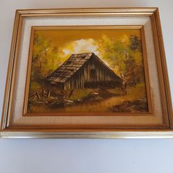 Original Mid-Century Landscape Oil Painting 8×10