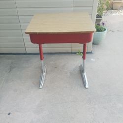 Vintage student desk. 