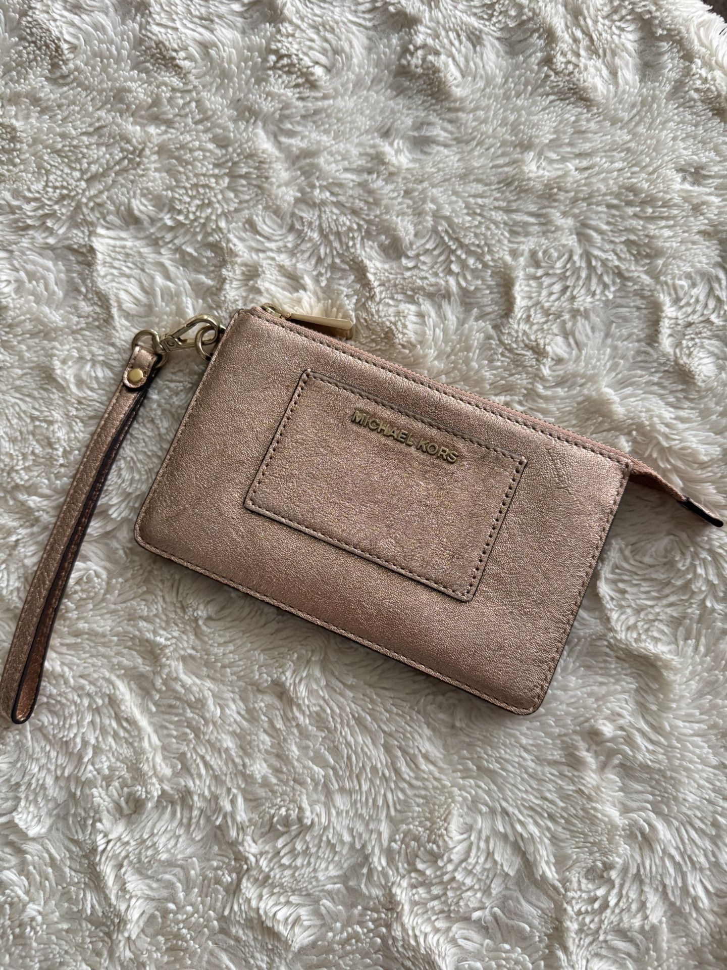 Michael Kors Rose Gold Wristlet Wallet