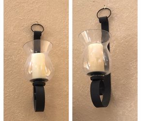 Two Beautiful Large Deco Wall glass