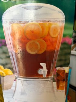 3 gallon clear beverage dispenser