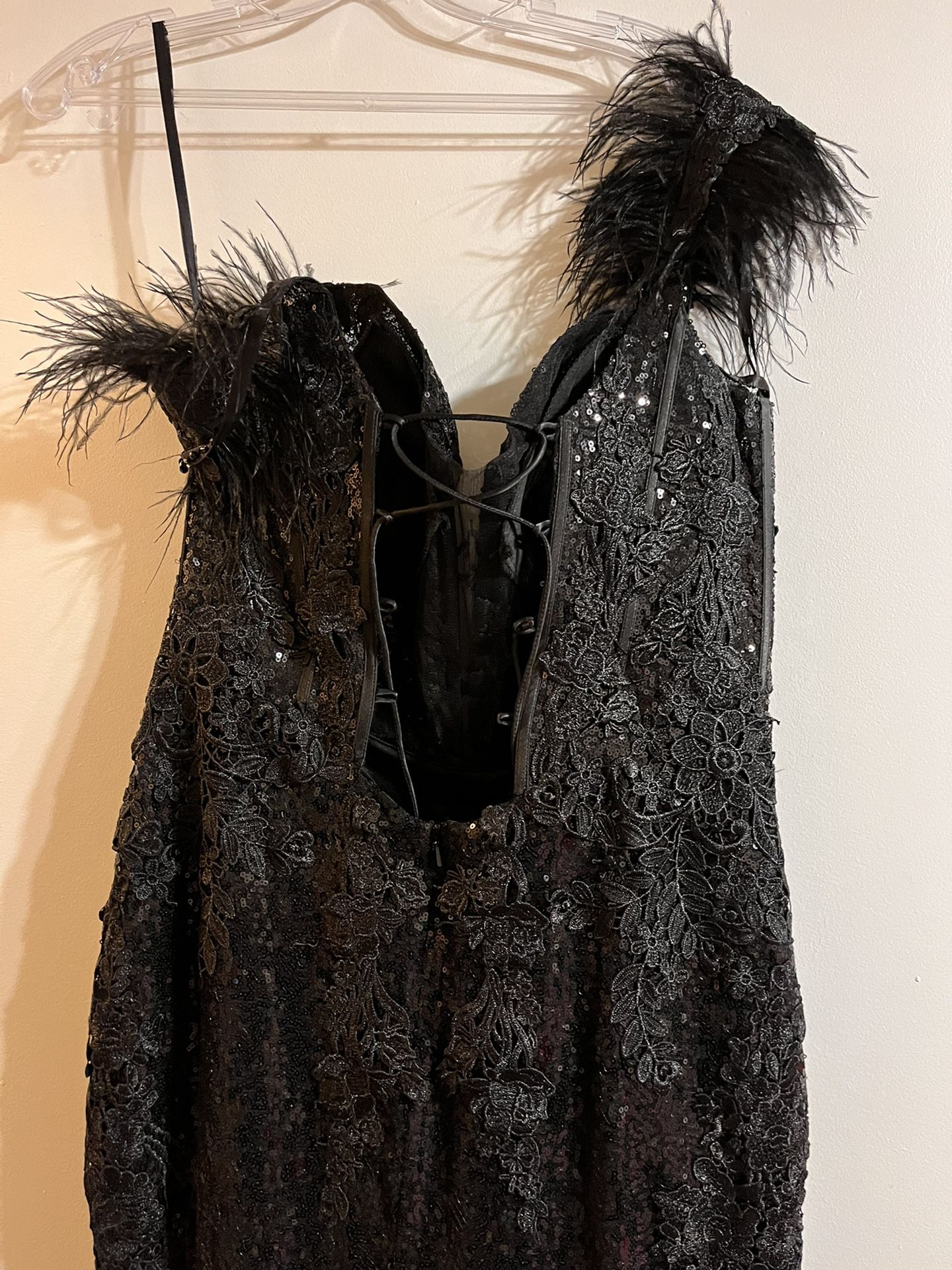 Black Sequin Dress size m 