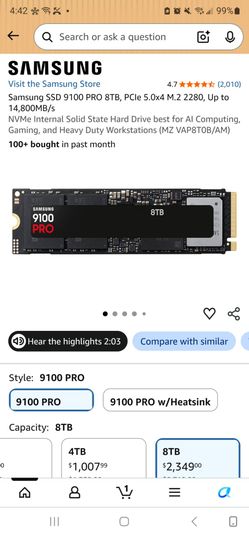 Samsung 9100 pro 8tb