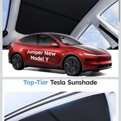 Wigoo Tesla New Model Y Juniper Accessories Sunshade Roof [Never Sag, Nano Ice-Crystal Coatings] Heat Insulation Glass Roof Sun Shade, Accessories for