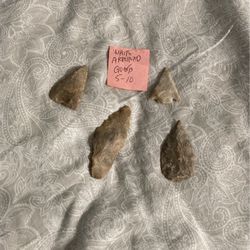 (4) Missouri Found Arrowheads