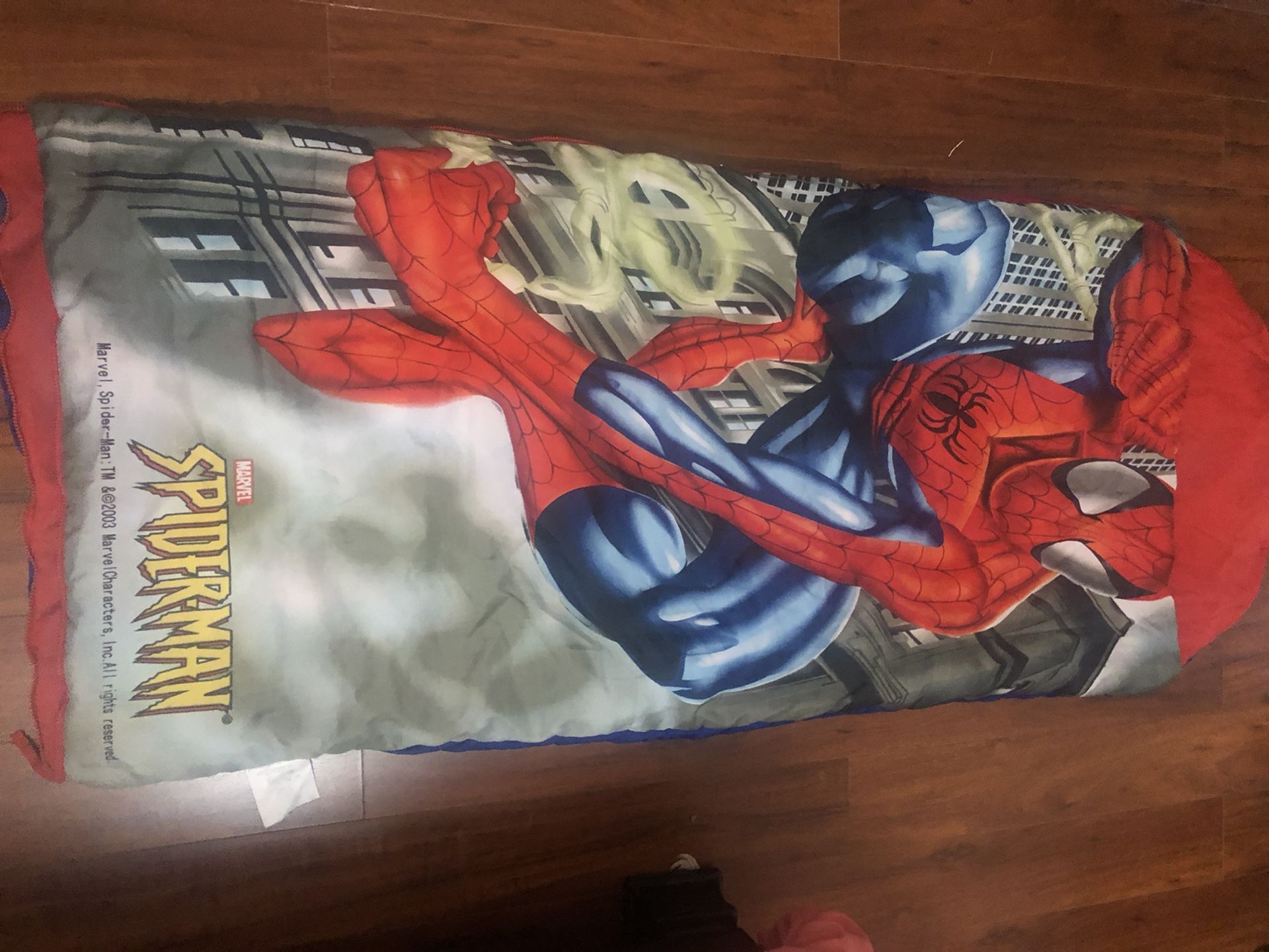 Sleeping Bag Of Spiderman With Bag