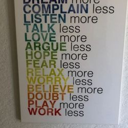 Rainbow Chart Decor $15.00 (Serious Buyers) Obo Cash Only 