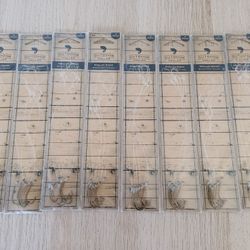 8 Packs Outdoor Angler Snelled Hook, Bronze Hook Size #2 - Fishing Hooks - Fishing Lures - BRAND NEW