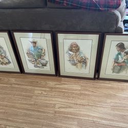 Original Watercolors Mexican Artwork 