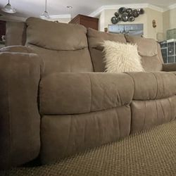 Beige Reclinable Couch