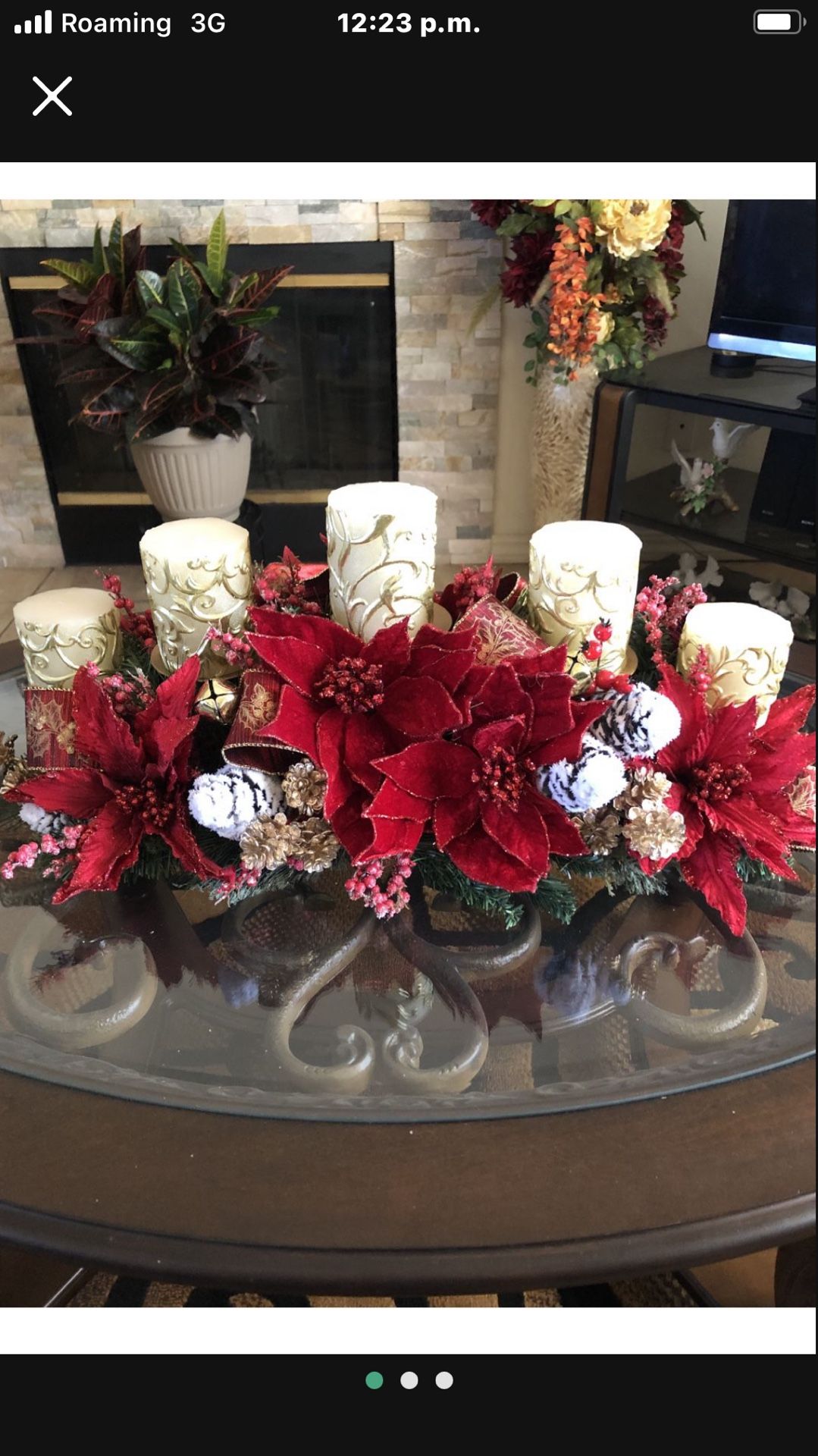 Candle Holder Chirstmas NEW