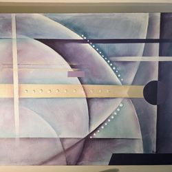 Artists Guild of America Signed Original Oil Oil On Canvas Abstract Painting 36x48