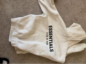 light oatmeal essential hoodie