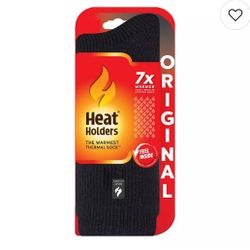Unisex Heat Holders Original 7x Warmer Black Crew Socks Size Men 7-12 Women 8-13. TOG 2.3.

Keep your feet exceptionally Warm! 