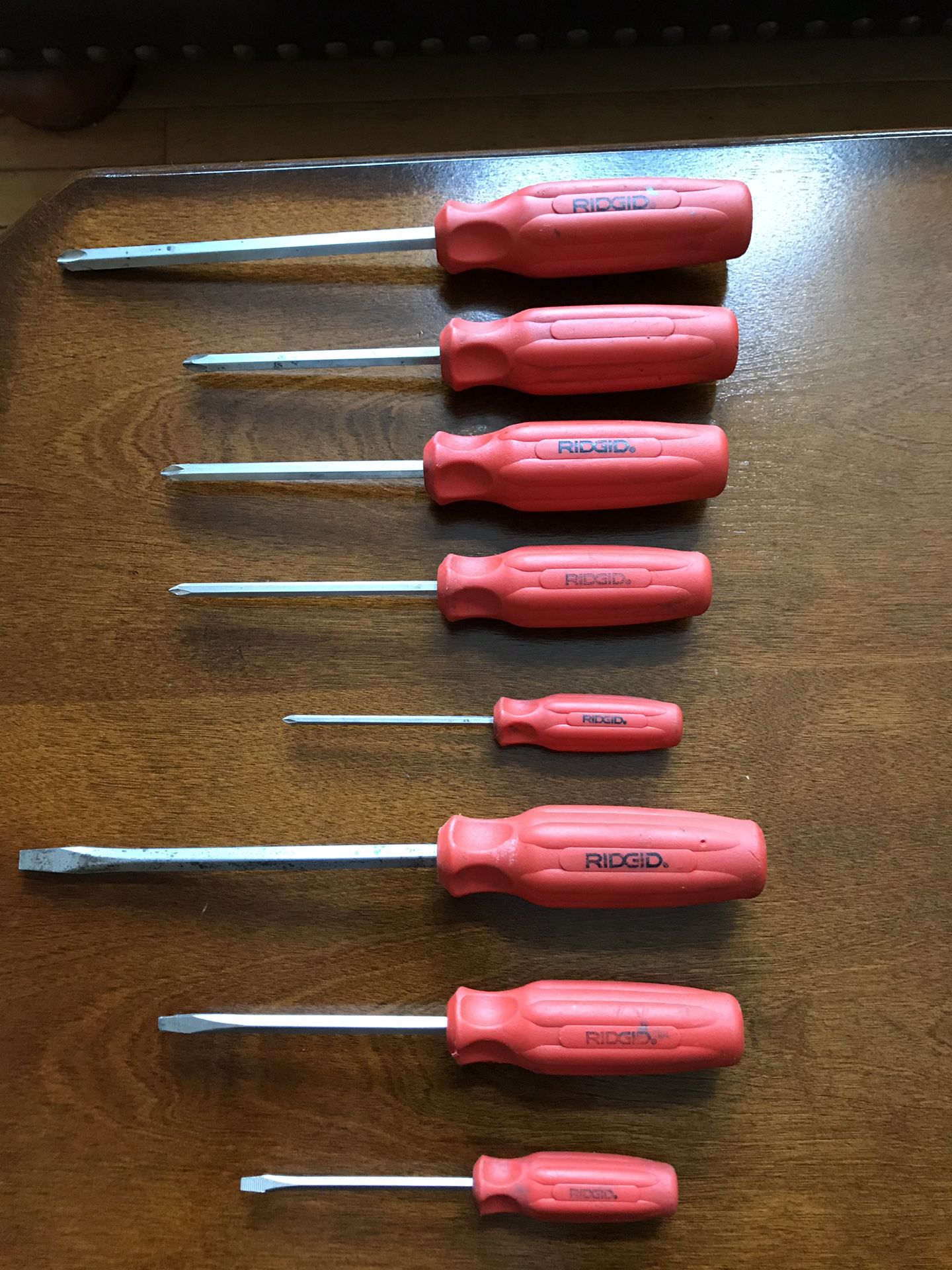 Ridgid 8 piece set of screwdrivers