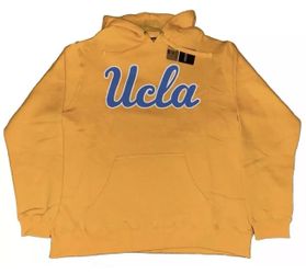 UCLA Bruins Gold Pullover Hoodie Sweatshirt Mens Large & XL New Top Of The World