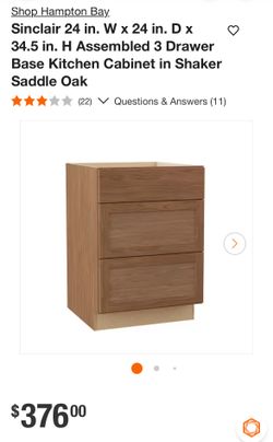 Shaker base cabinets