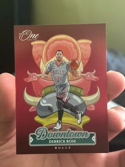 2024-25 Panini One and One Derrick Rose Downtown SSP #37 Bulls Case Hit