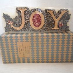 Avon Holiday Joy Candle Rectangular Bar 7" long x 2-1/2" tall x 1-5/8" thick