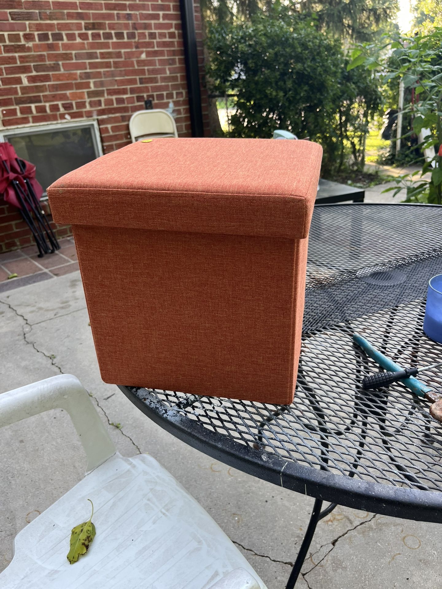 Orange Storage Cube