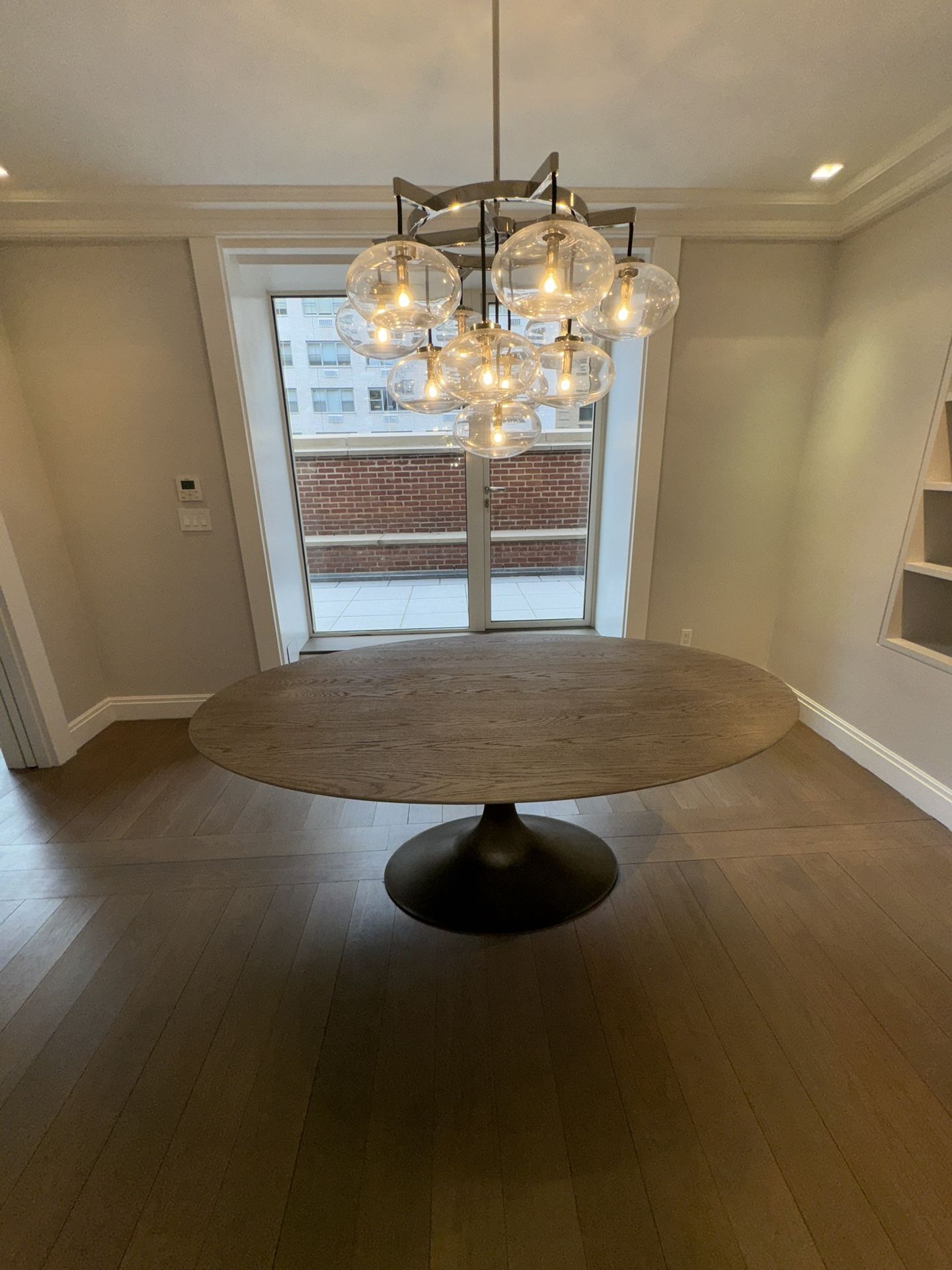 Restoration Hardware Aero Wood Oval Dining Table