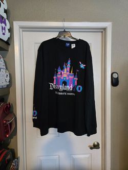 Disneyland 70th Celebrate Black Long-Sleeve Tee Unisex