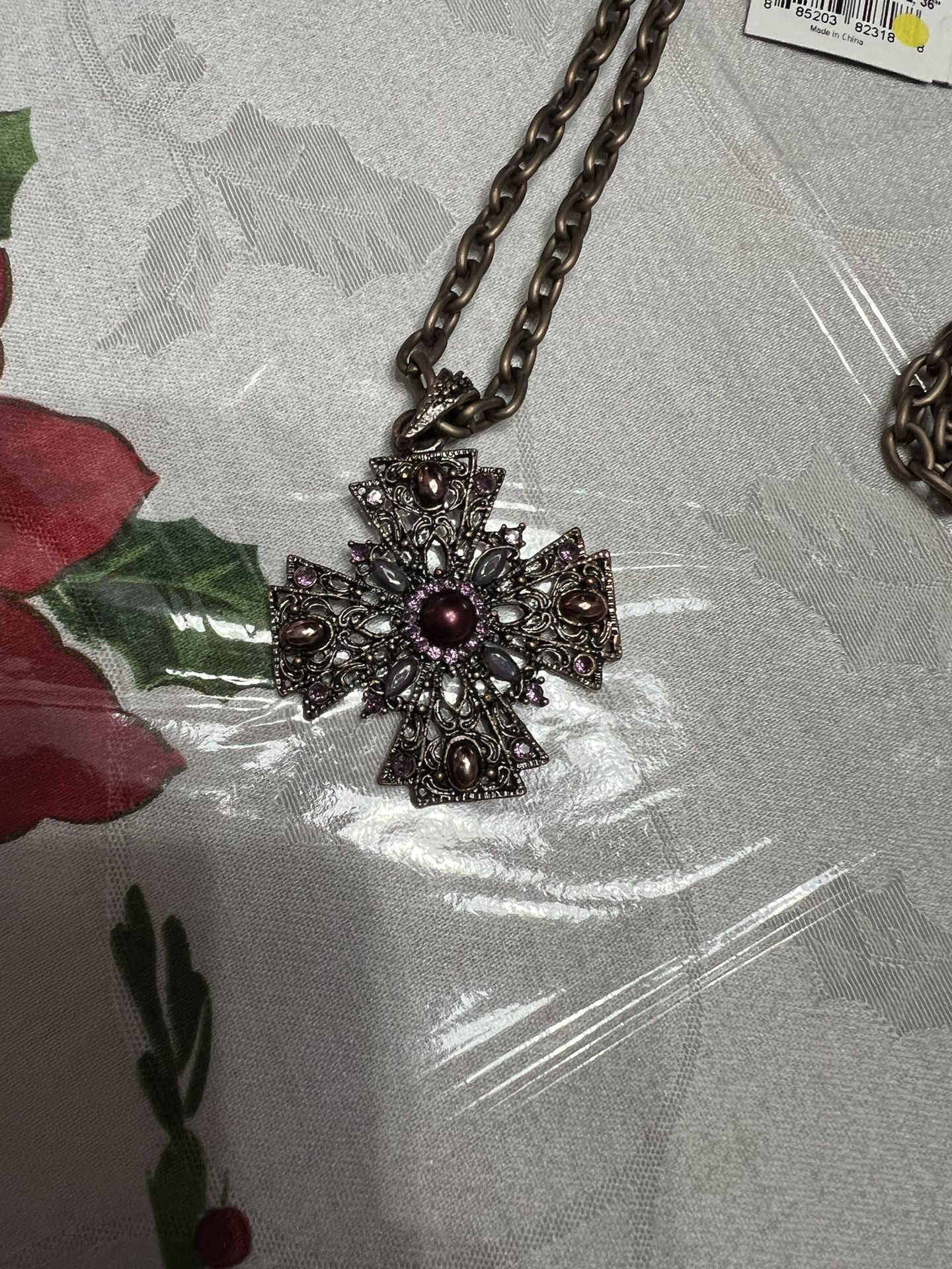 Cookie Lee Cross Necklace