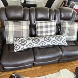 Leather Electric Sofa Recliner 
