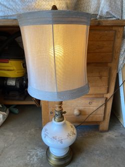 One Antique table lamp
