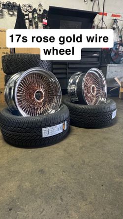 Rose Gold Wire Wheels For Sale