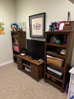 Thomasville Furniture TV Stand And shelves