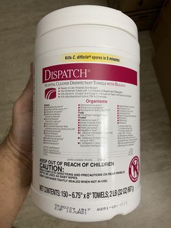 Desinfectantes en Toallas Dispatch