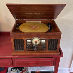 Record, CD, Cassette Player and Radio