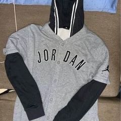Youth XL Jordan Hoodie Button Up
