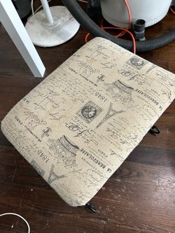 Small Upholstered Footstool Ottoman