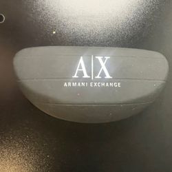 Armani Exchange A|X Designer Luxury Sunglasses Case Modern black
