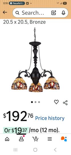 Bronze Tiffany Styled Chandelier