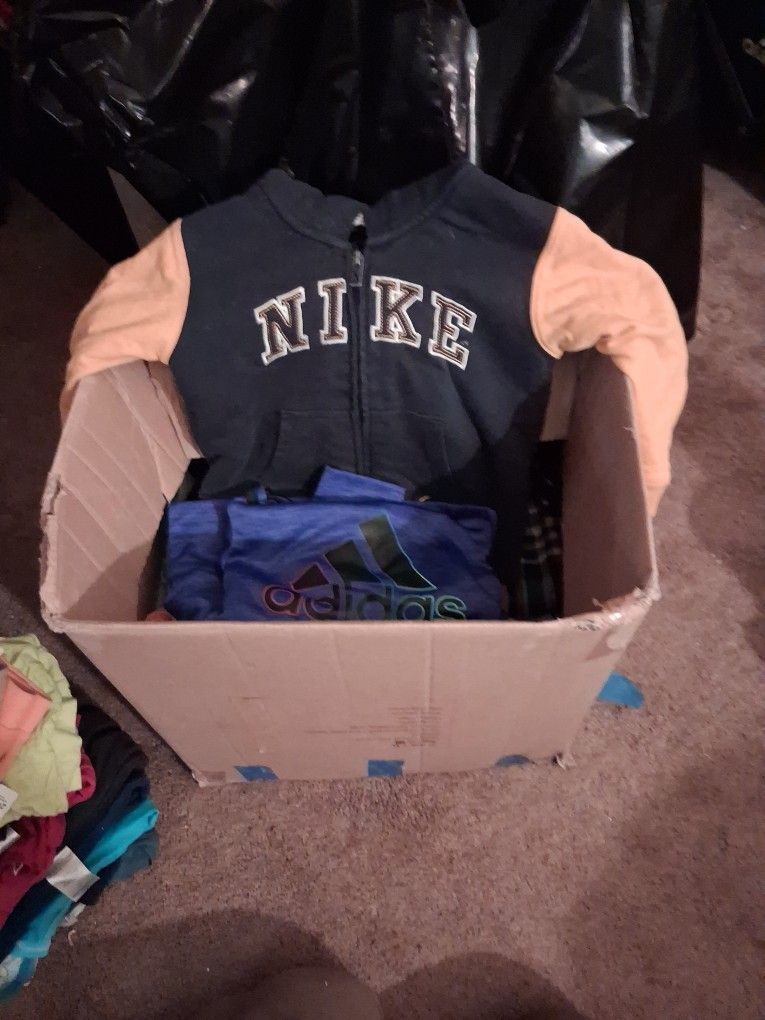 Box With 45 New 3-4T Toddler Cloths.